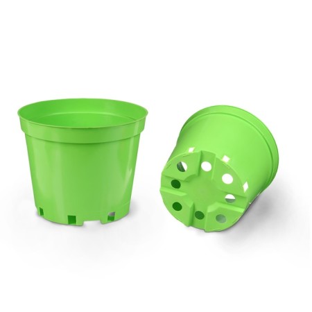 Pot for seedlings, 5 l, d = 22 cm, h = 18 cm, green, greengo-7