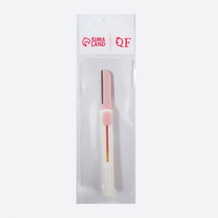 Razor for eyebrow correction, with a regulator, white/pink color-4