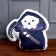 Soft toy "Death with a scythe", black color