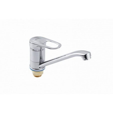 FAUZT FZS-805-117 kitchen mixer, single-leaf, pour length 220 mm, chrome-1