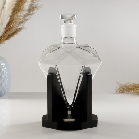 Shtof Rubin, on a stand, 850 ml, 13.5 x 13.5 x 24.5 cm-2