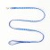 The set of stitched "paws", width 1 cm, leash 120 x 1 cm, og 23-35 cm, blue