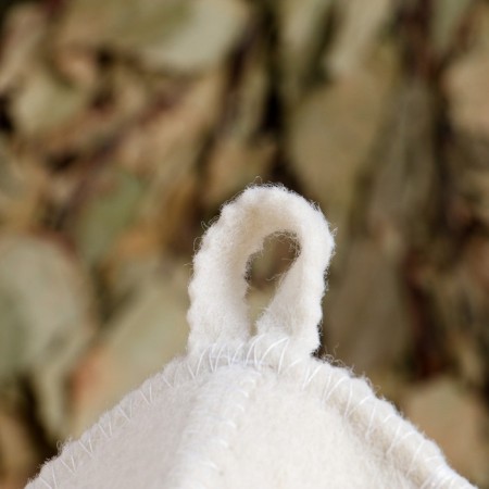 Set for the bath "Queen" hat, rug, mitten-10