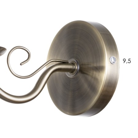 Bra "Alvaro" 1x40W E14 bronze 10x20x13 cm-9
