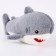 Soft toy "Shark", 25 cm, gray color