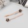 Invisibility for hair "Freya" (set 2 pcs) flower, 6 cm, pink gold
