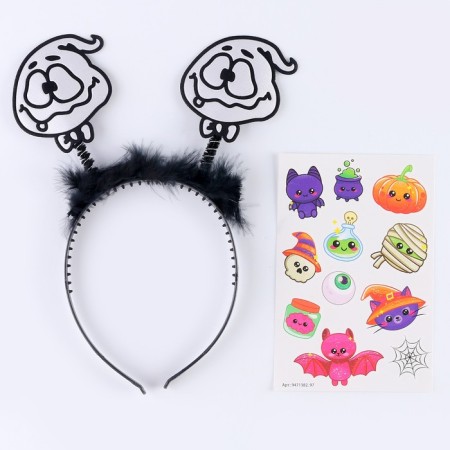 Set for creativity "Halloween: Cuties", 2 subjects: tattoo, rim, tattoo mix-1