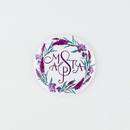 The sunset magnet “Beauty begins with a smile”, Diam. 5 cm-1