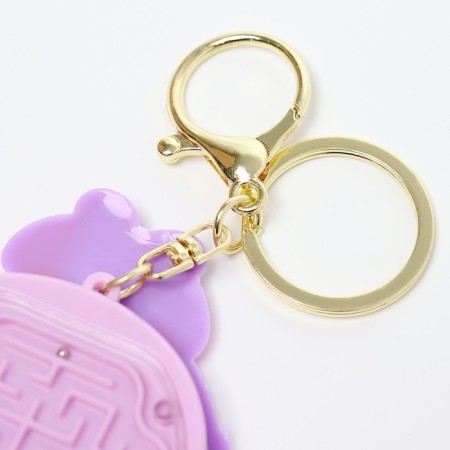 Puzzle-labyrinth "Bunny" with a calculator, on a keychain, color mix-7