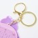 Puzzle-labyrinth "Bunny" with a calculator, on a keychain, color mix