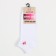 Women's socks shortened "flamingo", white color, size 23-25