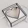 Box for flowers with a mold liner and PVC cover "Present", 23.5 x 23.5 x 15 cm