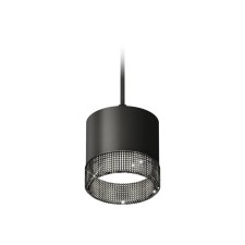 Suspended lamp with composite crystal Ambrella Light, XP8111041, GX53 LED 12 W, Black sand color, tinted