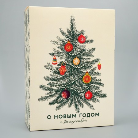 Folding box "New Year tree", 22 x 30 x 10 cm, New Year-1