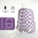 Youth backpack from textiles, 4 pockets, white/lilac color