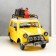 Metal souvenir "Retro. Yellow car" 30x13.7x17.5 cm