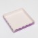 Box for cookies, lilac, 18 x 18 x 3 cm