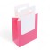 Gift package with a trimmed handle of 18 x 23 x 9 cm, fuchsia