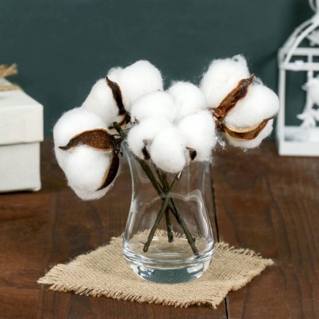 Bouquet of 4 branches "cotton" D-5 cm 8 cm-2