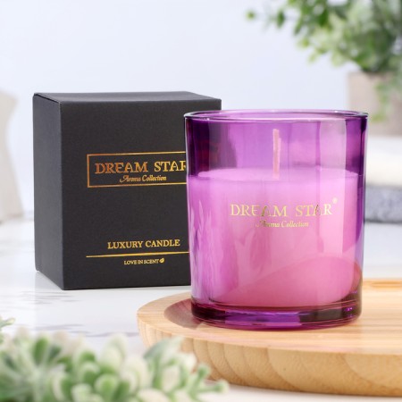 Aromatic candle in a glass "Dream Star", lavender, 7x8 cm