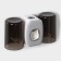 Holder for toothbrushes with a toothpaste squeezer, a glass 2 pcs, 20 × 10.2 × 6.2 cm, the color is gray