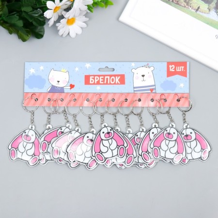 PVC keychain "Cute bunny" 6x6.2 cm-2