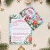 Postcard "Letter to Grandfather Frost" Glitter, Congrev, Squirrel, 12.5 x 19.4 cm