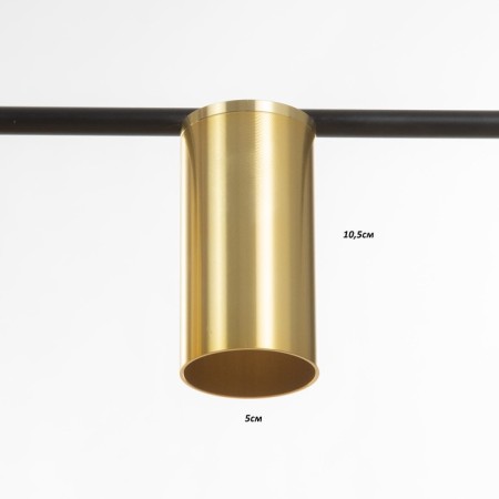 Odli lamp 5xgu10 black and gold 80x20x65 cm-6