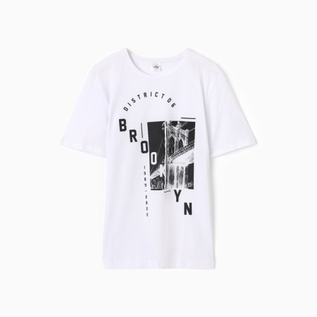 Male T-shirt, white color, rr 50