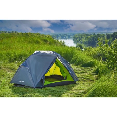 Tourist tent ATEMI Storm 2 CX, 2-seater, gray color-15