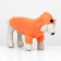 Sweatshirt with a hood "fox", size M (DS 25, Osh 28, og 40 cm), orange
