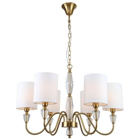 Suspended chandelier Estetio 6xe14 40W, size 68x68x70-106 cm, bronze color