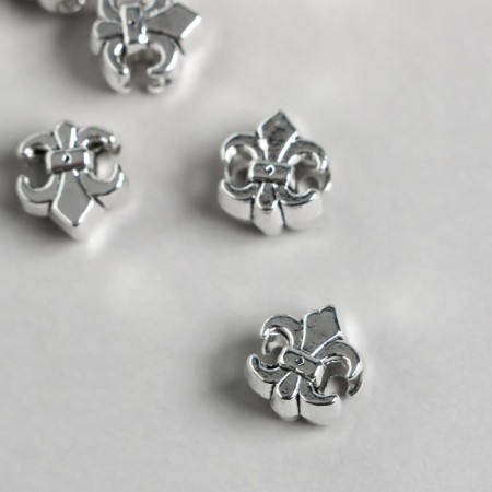 Busina for creativity Metal "Heraldic Lilia" silver 1.1x1 cm