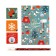New Year's gift “Happy New Year”: a notebook on a spiral A6, 40 sheets, magnetic bookmarks 3 pcs. And the pen is plastic