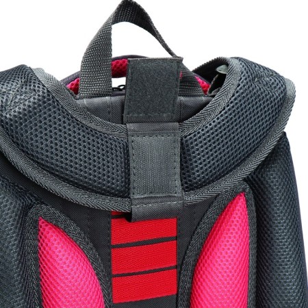 School backpack 38 x 30 x 16 cm, ergonomic back, stavia "york", gray-8