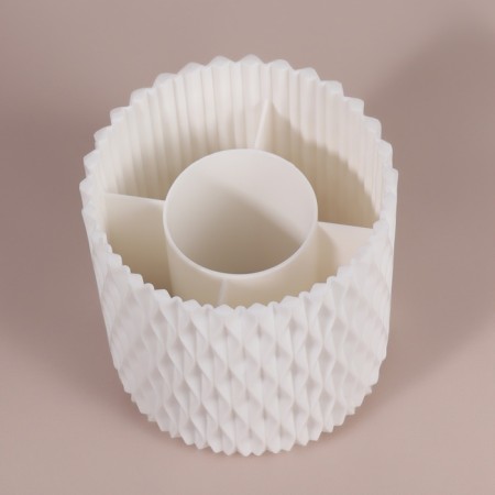 Storage organizer, rotating, 5 sections, d - 11.5 cm, white color-3