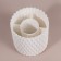 Storage organizer, rotating, 5 sections, d - 11.5 cm, white color