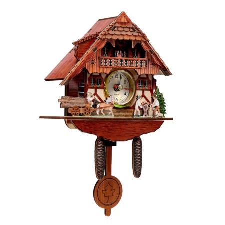 Wall watches with a cuckoo "estate", smooth move, 21.6 × 14.8 × 5.5 cm-1