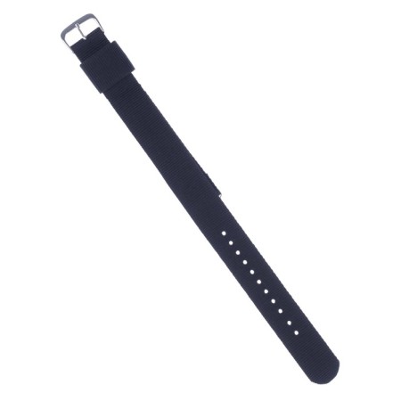 20 mm watch strap, textiles, black