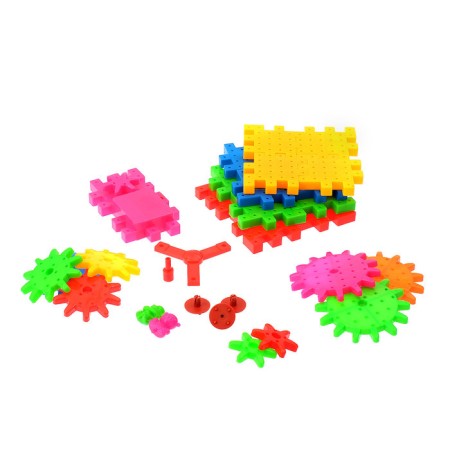 The designer "Funny gears", works from batteries, 53 details-2