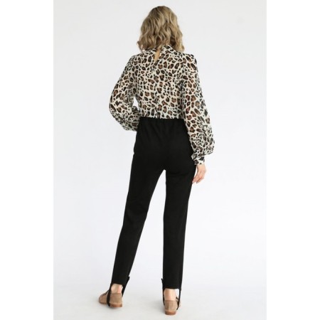Women's legins with strokes, size 44-3