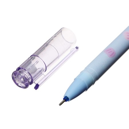 Gel pen with erased ink, blue rod, Bunny case, mix-2