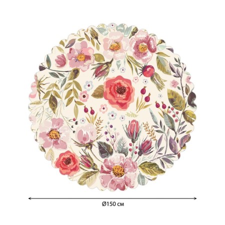 Tables on the table "Flower hodgepodge", round, Saten, d = 150 cm-1