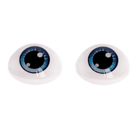 Eyes, set 4 pcs., Size 1 pc: 19.3 × 26 mm, color gray-blue