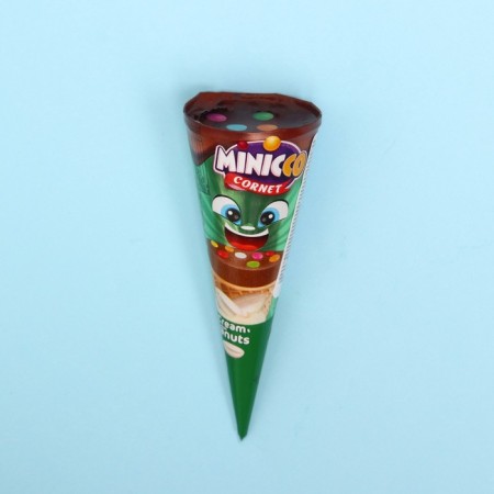 Minicco Cornet Peanut Waffel Hod milk chocolate peanuts, 25 g-3