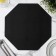 Napkin “TEM”, 38 × 38 cm, black color, octagon