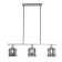 Suspension lamp 1x40W E14, size 70x13.1x120 cm