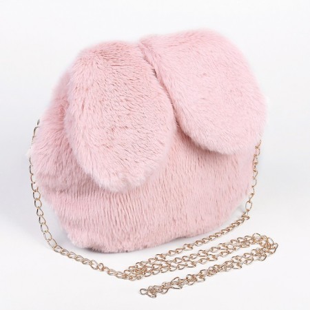 Bag "Bunny", 26 × 19 × 2cm, pink color-1