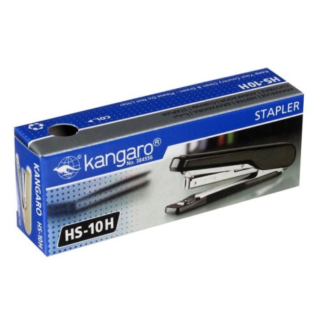 Степлер Kangaro HS-10H №10, до 20 листов, встроенный антистеплер, 50 скоб, микс-2