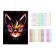 Mosaic with rhinestones "Cat with glasses." Set for creativity